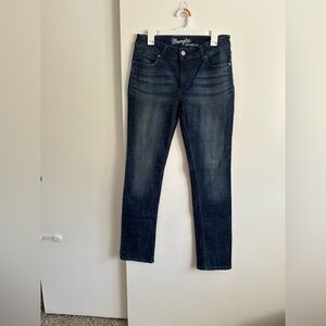 Wrangler Women's Dark Blue Straight Leg Jeans